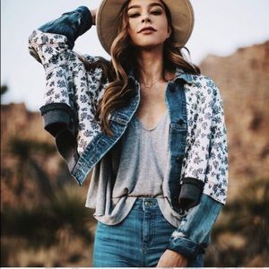 ISO Free People Ditsy Denim Jacket